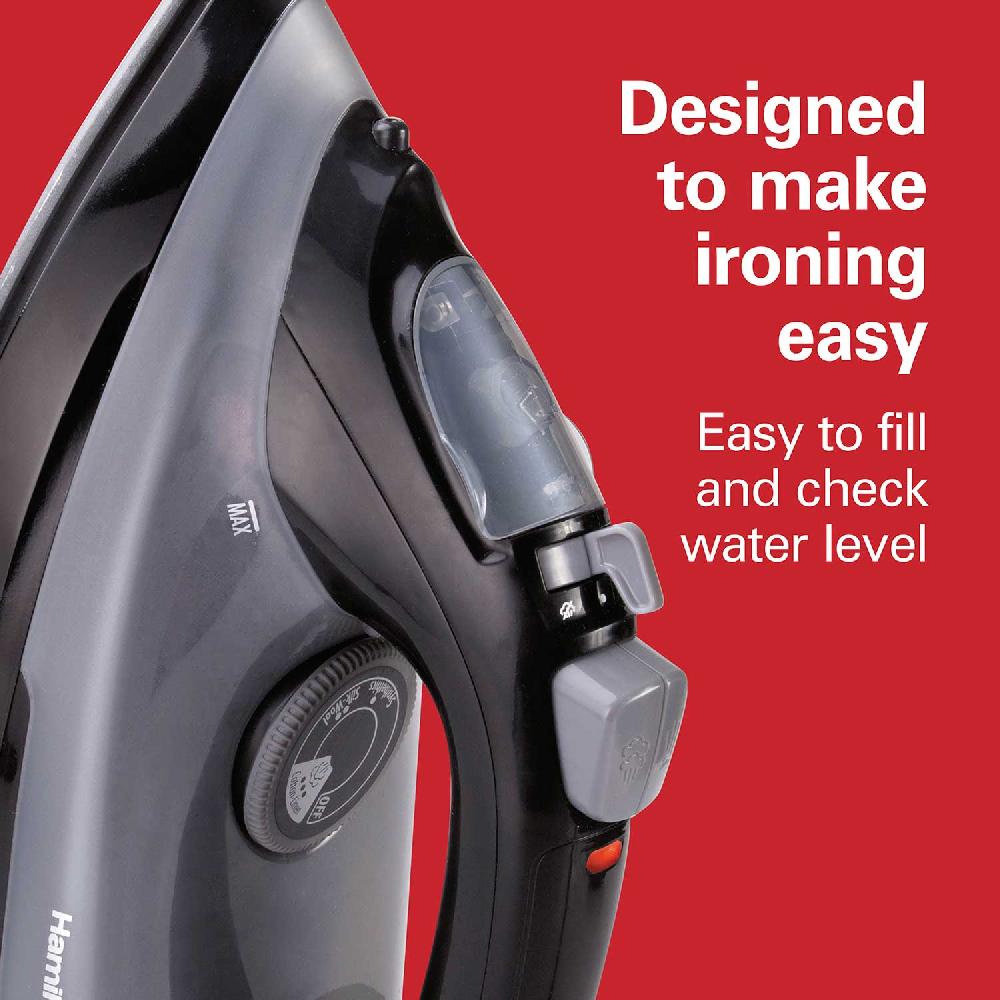 Hamilton Beach Steam Iron With Extra-Glide™ Soleplate