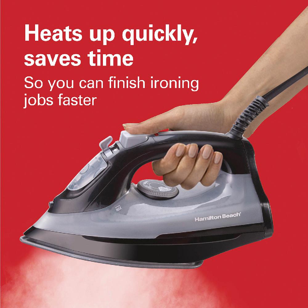 Hamilton Beach Steam Iron With Extra-Glide™ Soleplate