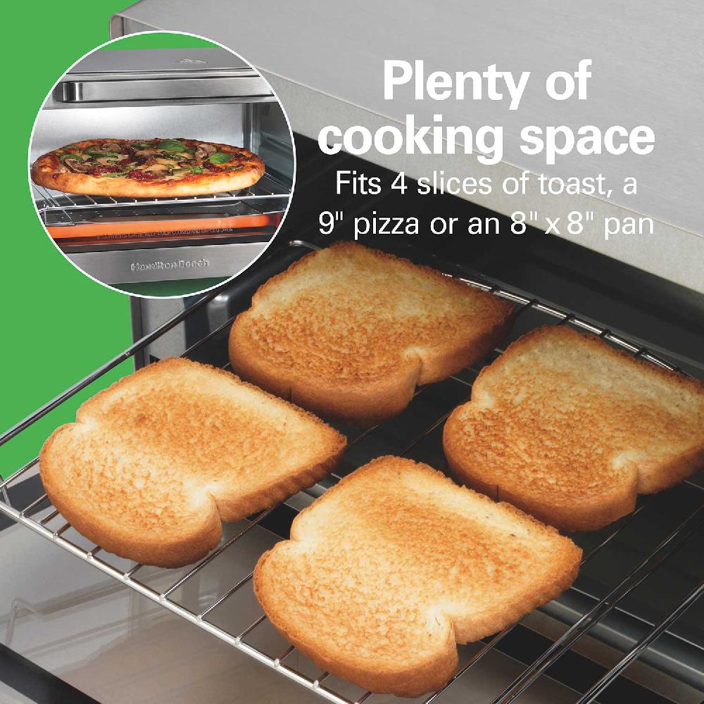 Hamilton Beach Sure-Crisp® Air Fryer Toaster Oven 4 Slice Capacity Stainless Steel