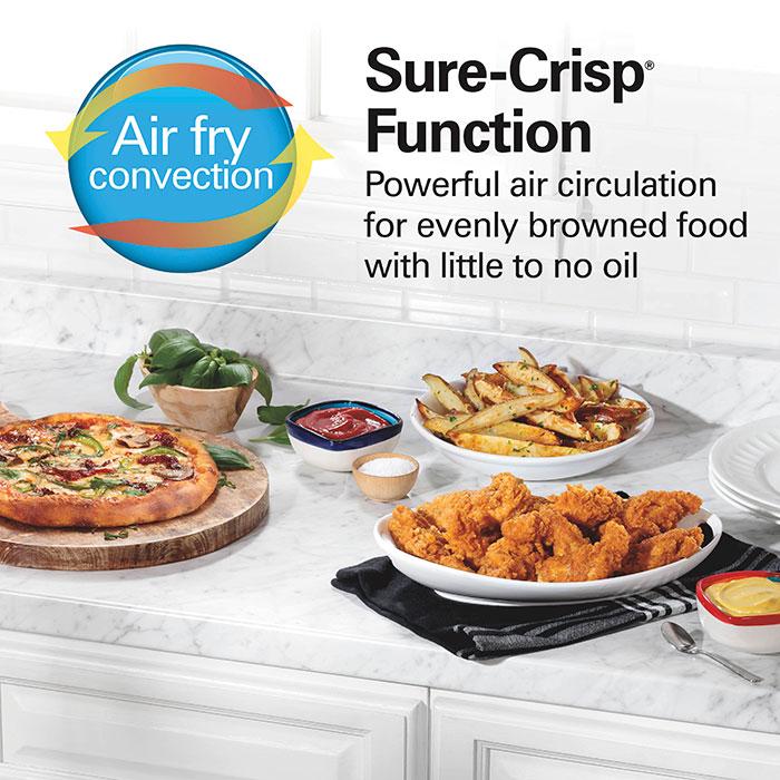 Hamilton Beach Sure-Crisp® Air Fryer Toaster Oven 4 Slice Capacity Black