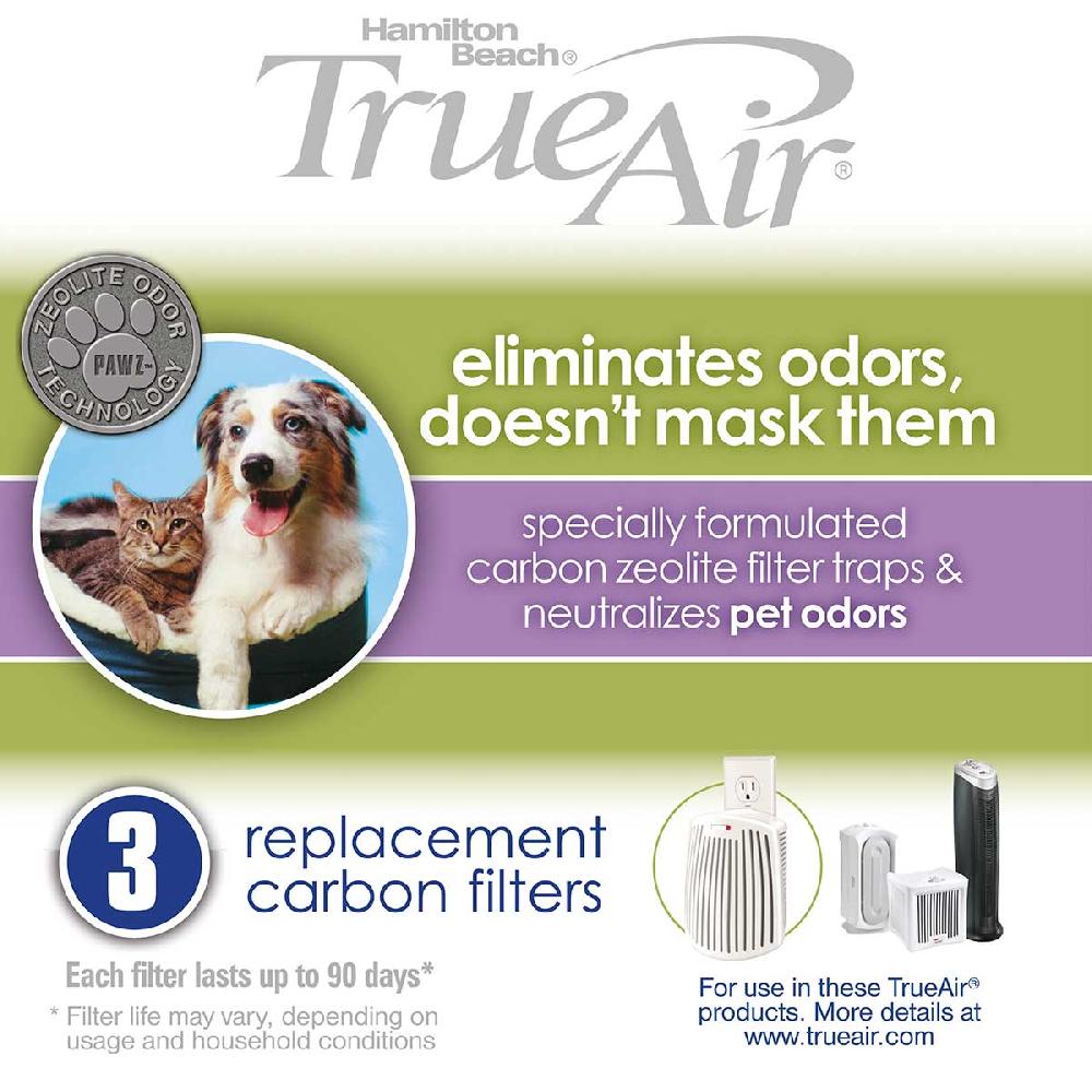 hamilton beach TrueAir® Replacement Air Filters 3-Pack for Pet Odors