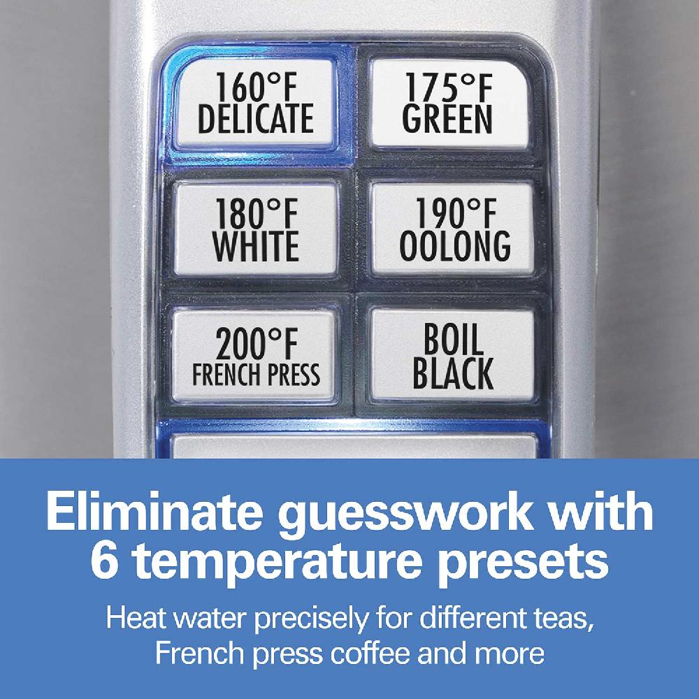 Hamilton Beach Variable Temperature Electric Kettle Stainless Steel