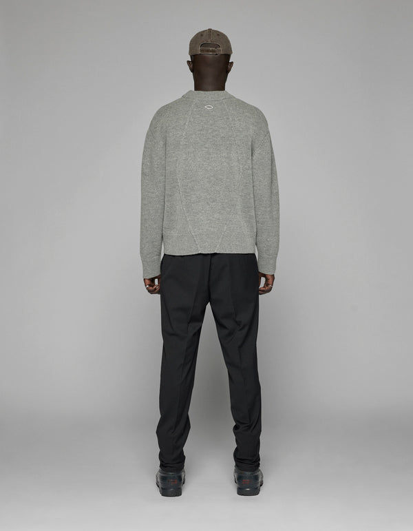 Han Kjobenhavn Diamond Detail Knit Sweater - Ash Grey