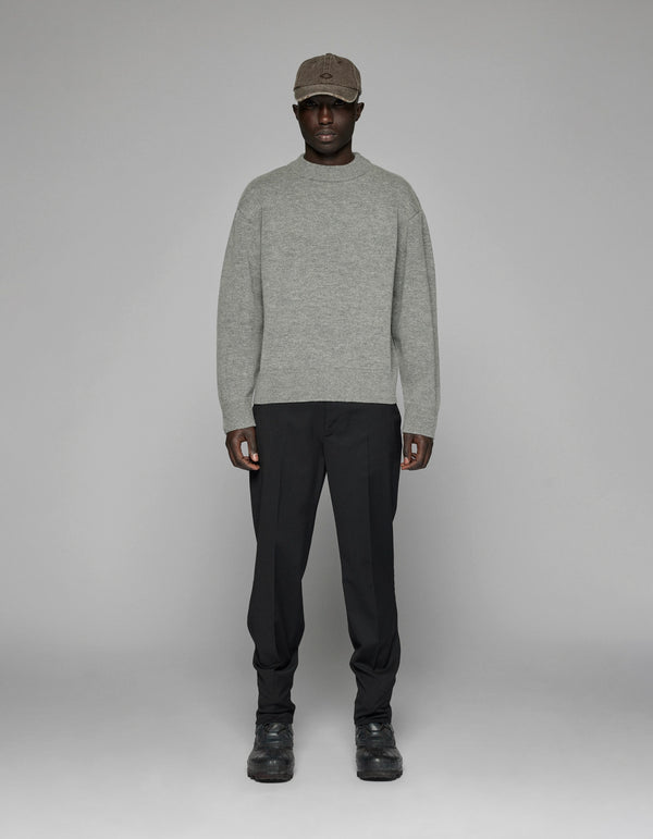 han kjobenhavn Diamond Detail Knit Sweater - Ash Grey