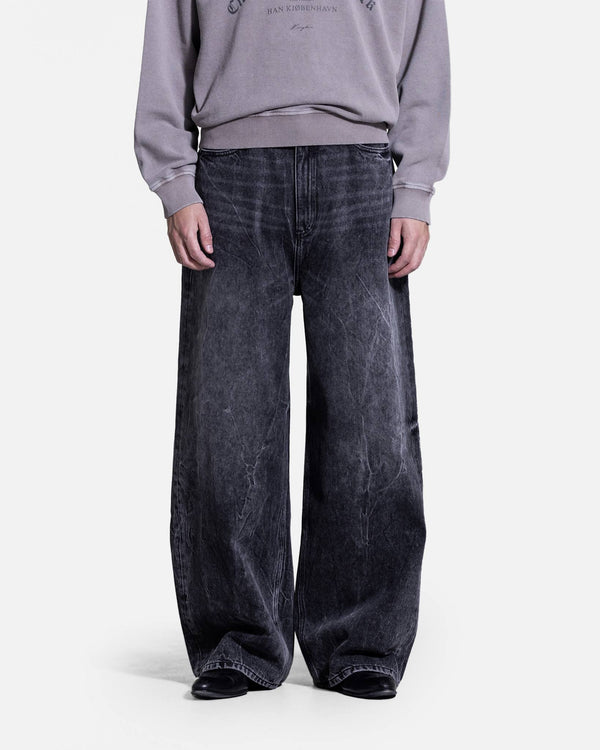 han kjobenhavn Baggy Denim Jeans - Black Vein
