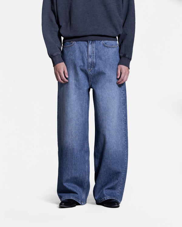 han kjobenhavn Baggy Denim Jeans - Blue Stone Washed