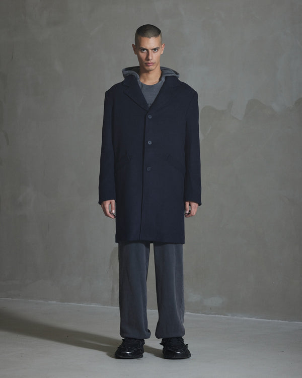 han kjobenhavn Bankers Coat - Dark Navy
