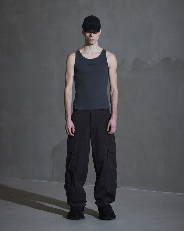 han kjobenhavn Cargo Twill Trousers - Dark Grey