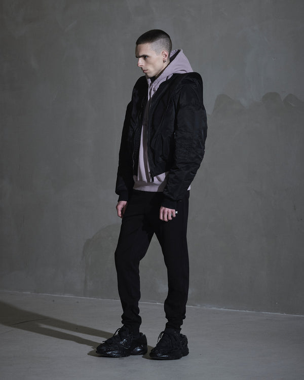 Han Kjobenhavn Collared Bomber Jacket - Black