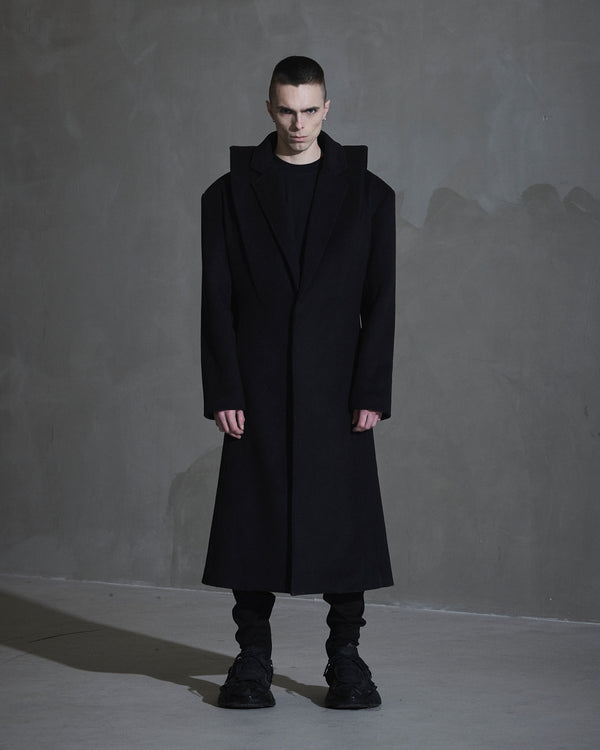 han kjobenhavn Collared Coat - Black