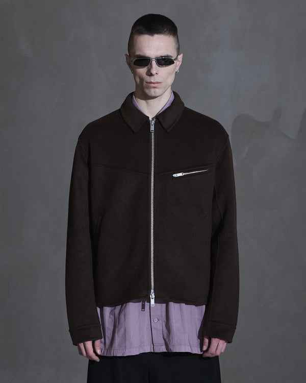 Han Kjobenhavn Diamond Boxy Jacket - Dark Brown
