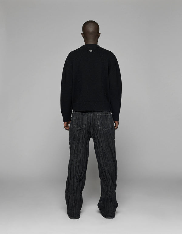 Han Kjobenhavn Diamond Detail Knit Sweater - Black