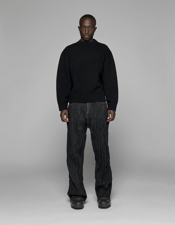 han kjobenhavn Diamond Detail Knit Sweater - Black