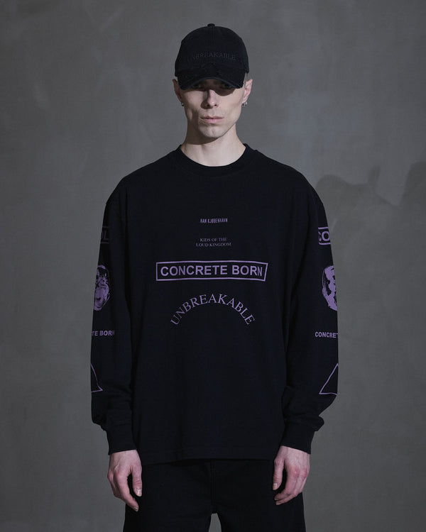 Han Kjobenhavn Graphic Long Sleeve Tee - Black