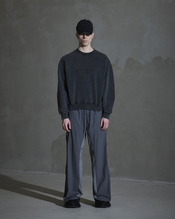 han kjobenhavn Logo Oversized Crewneck - Dark Grey