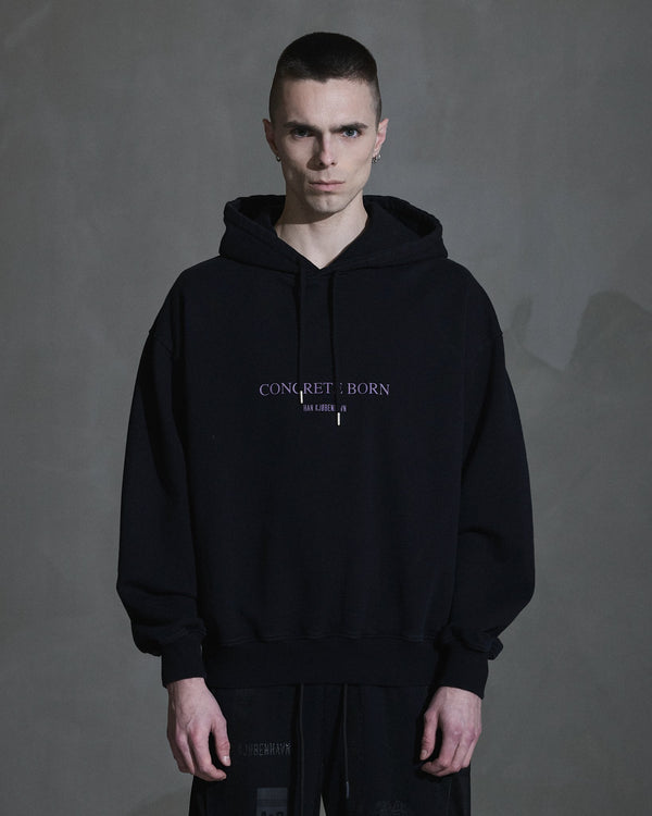 Han Kjobenhavn Logo Oversized Hoodie - Black