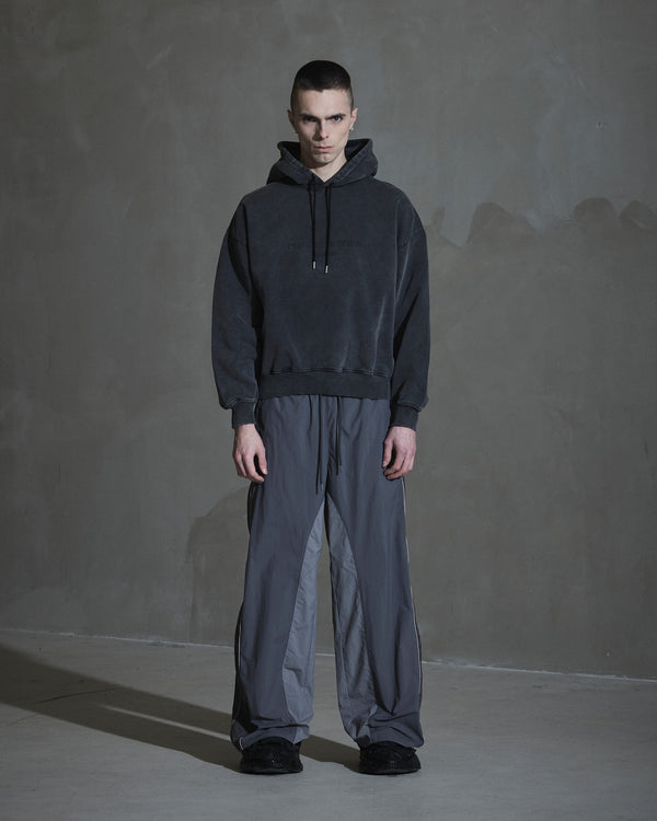 han kjobenhavn Logo Oversized Hoodie - Dark Grey