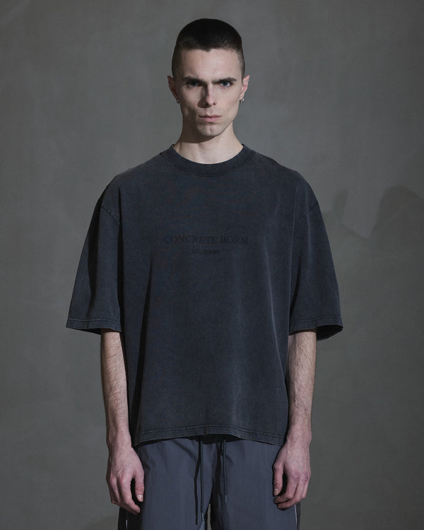 Han Kjobenhavn Logo Oversized Tee - Dark Grey