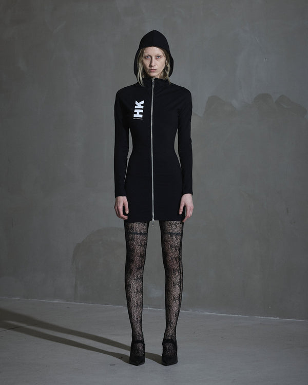 han kjobenhavn Logo Zipped Dress - Black