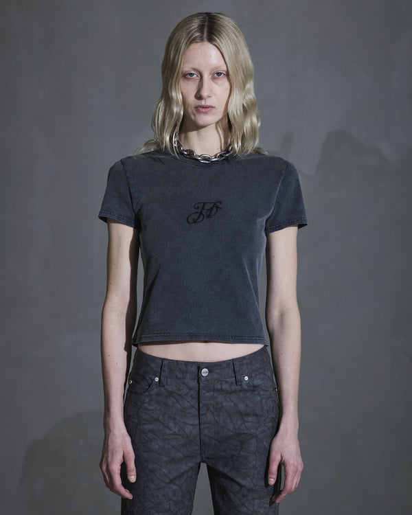 Han Kjobenhavn Monogram Slim Tee - Dark Grey