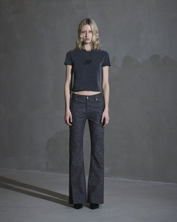 han kjobenhavn Monogram Slim Tee - Dark Grey