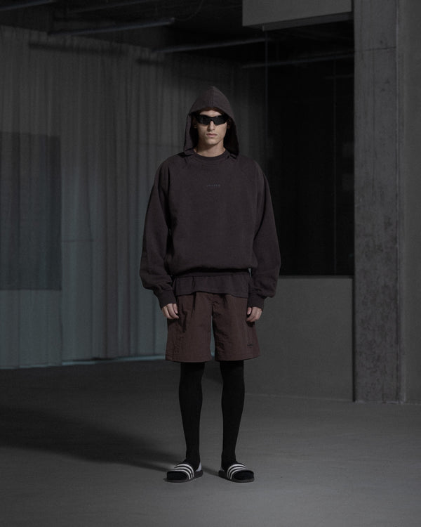 han kjobenhavn Raglan Hoodie - Dark Brown