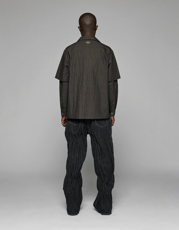 Han Kjobenhavn Two-Layered L/S Shirt - Dark Grey
