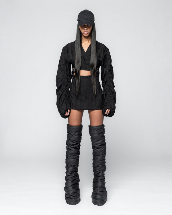 han kjobenhavn Wrap Mini Dress - Black