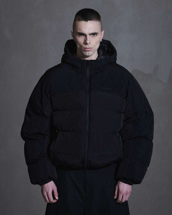 Han Kjobenhavn Hooded Puffer Jacket - Anthracite Black