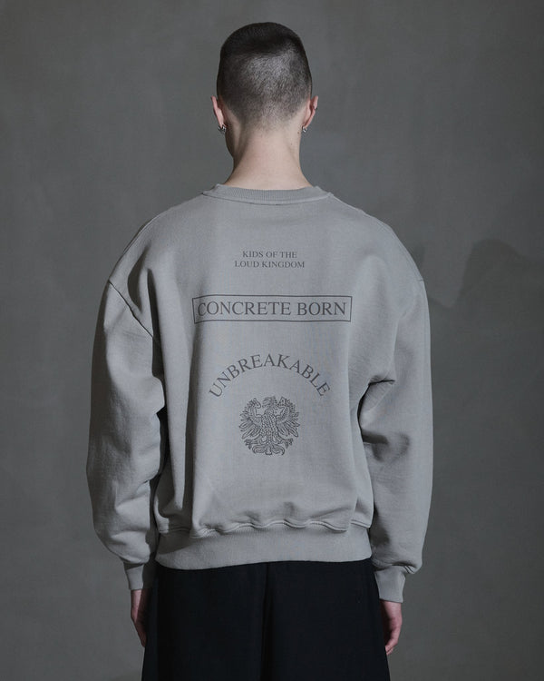 Han Kjobenhavn Kingdom Oversized Crewneck - Rock Grey