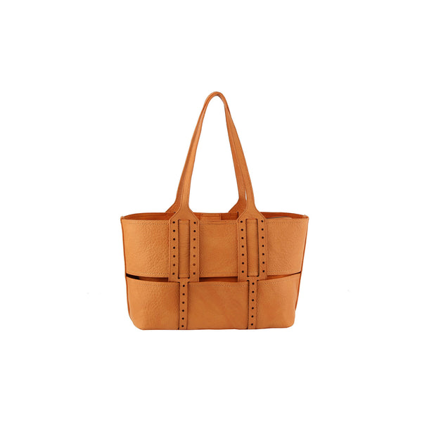 Handbag Republic 2in 1 Weaved Tote With Pouch Coral