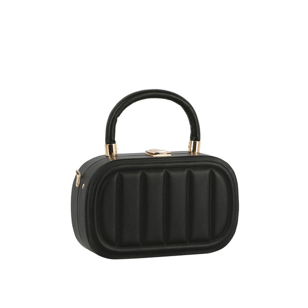 Handbag Republic Box Oval Shape Top Handle Crossbody Almond