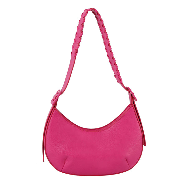 Handbag Republic Buckle Strap Shoulder Bag Hobo Fuchsia