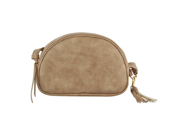 Handbag Republic Cain Half Moon Tassel Crossbody Magenta