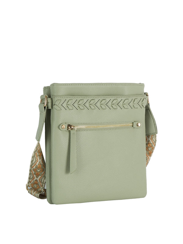 handbag republic Calin Guitar Strap Oversized Crossbody Black