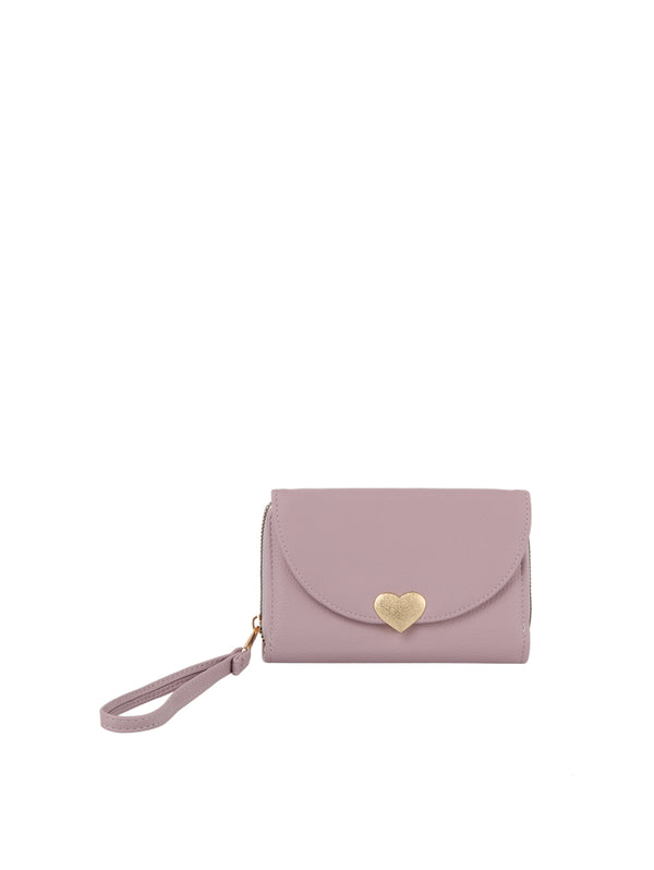 handbag republic Calin heart wallet with a wristlet Purple