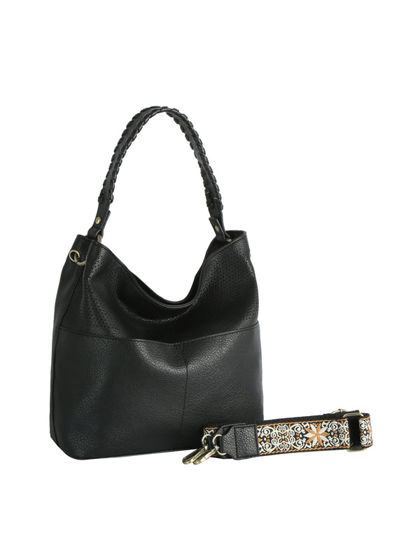 Handbag Republic Calin Lasercut Detailed Guitar Strap Hobo Yellow