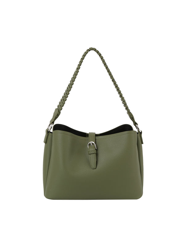 Handbag Republic Calin Weaving Top Handle Hobo Black