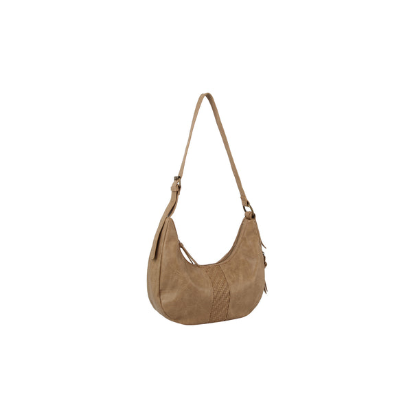 handbag republic Calin woven detailed middle oversized shoulder bag Black handbag republic Calin woven detailed middle oversized shoulder bag Black