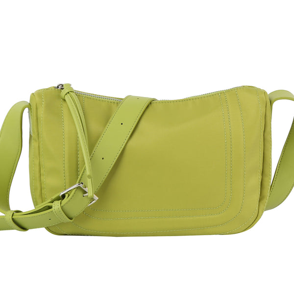 handbag republic Classic crossbody with vegan leather strap Lime