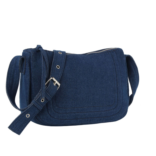 Handbag Republic Classic Denim Stitch Detailed Crossbody Denim