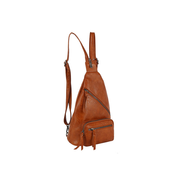 Handbag Republic Covertible Zips Sling And Backpack Black