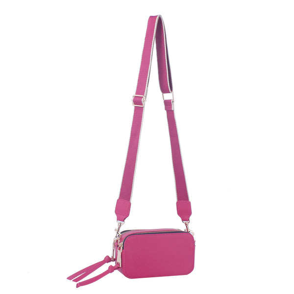 handbag republic Double compartments crossbody Fuchsia handbag republic Double compartments crossbody Fuchsia