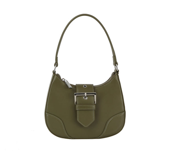 Handbag Republic Ecostitch Buckle Flap Shoulder Black