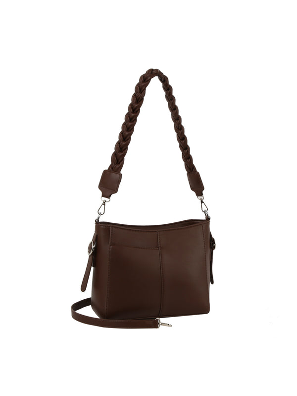 handbag republic ecostitch Twist Top handle Shoulder Black