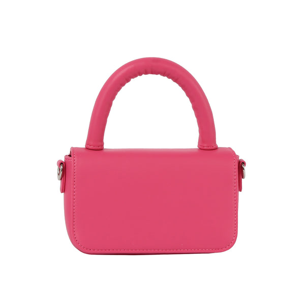 Handbag Republic Flap Over Top Handle Mini Crossbody Fuchsia