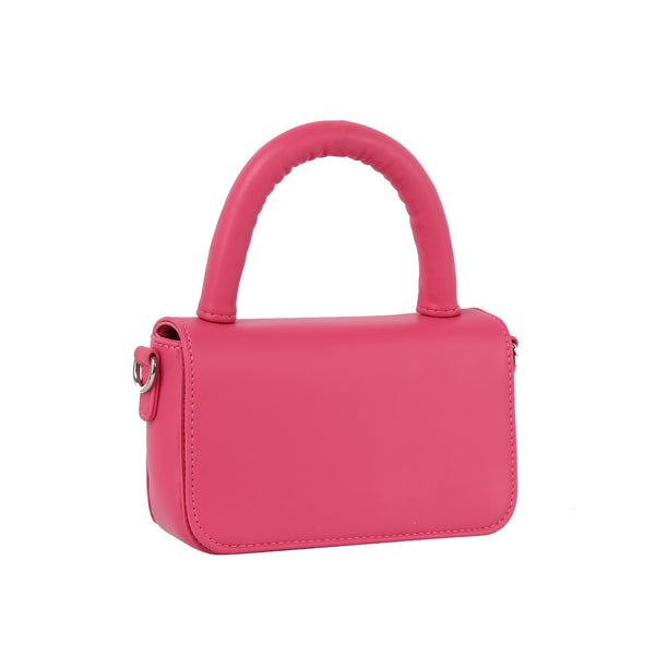handbag republic Flap over top handle mini crossbody Fuchsia