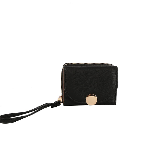 Handbag Republic Flap Snap Closure Half Wallet Almond