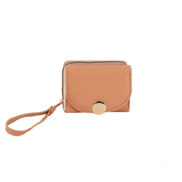 handbag republic Flap snap closure half wallet Almond