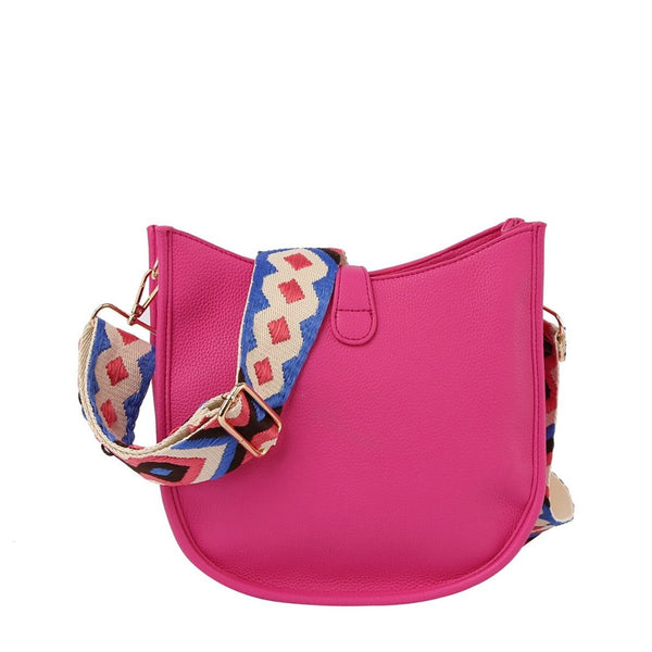 Handbag Republic Front Sleeve Structured Hobo Crossbody Bag Black